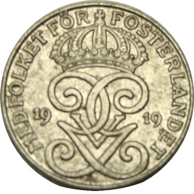 elf Sweden 2 Ore 1919  Iron