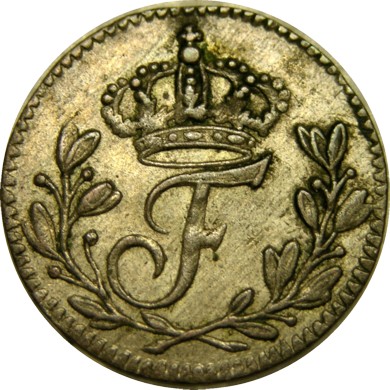 elf Sweden 1 Ore 1724 Frederick I