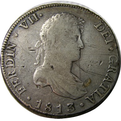 elf Bolivia Spanish 8 Reales 1813 PTS PJ 