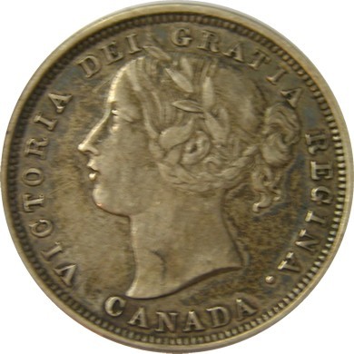 elf Province of Canada 20 Cents 1858 PCGS XF 40