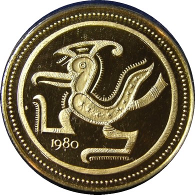 elf Panama 100 B 1980 Gold Proof 1st Day Condor Bird