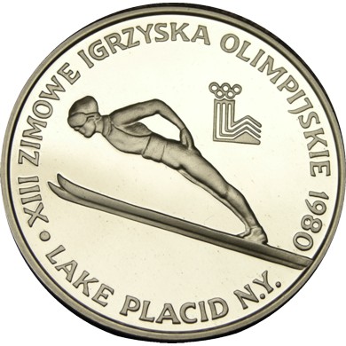 elf Poland 200 Zlotych 1980 Silver PR Olympics no torch